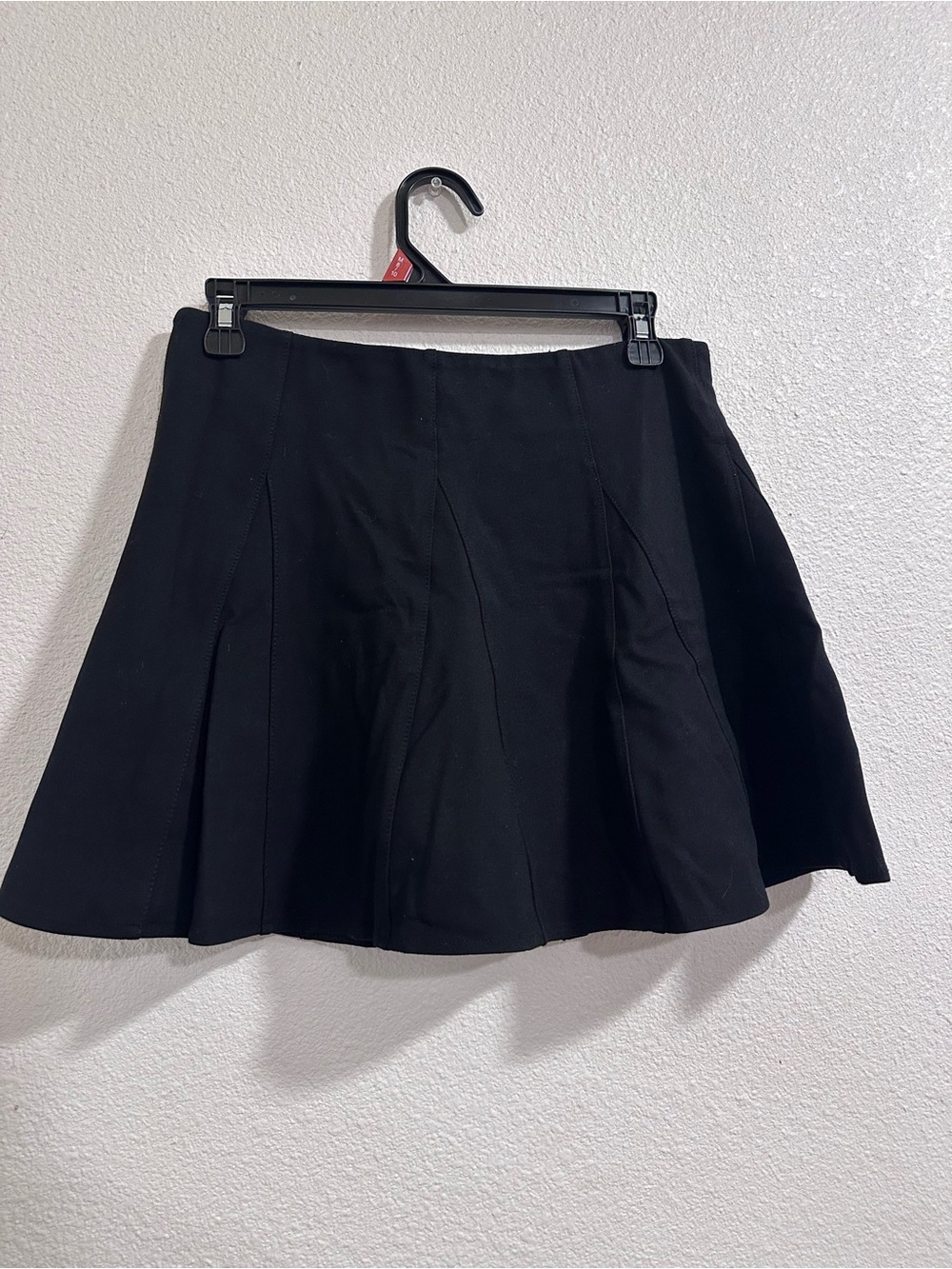 Chocolate Black Circle Skirt with Panel Seams